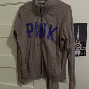 PINK Victoria's Secret Sweater Women's Small Brown Full Zip Turtle Neck Casual